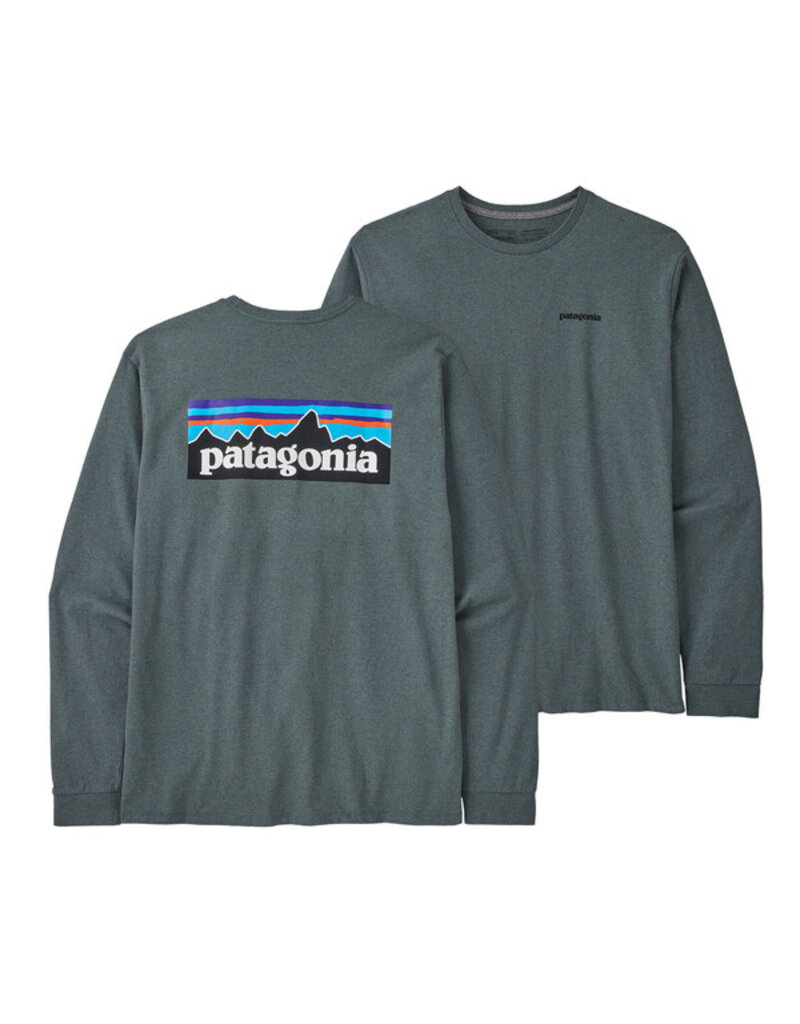 Patagonia Men's P-6 Logo Responsibili-Tee P-6 Outline: Vessel Blue / L