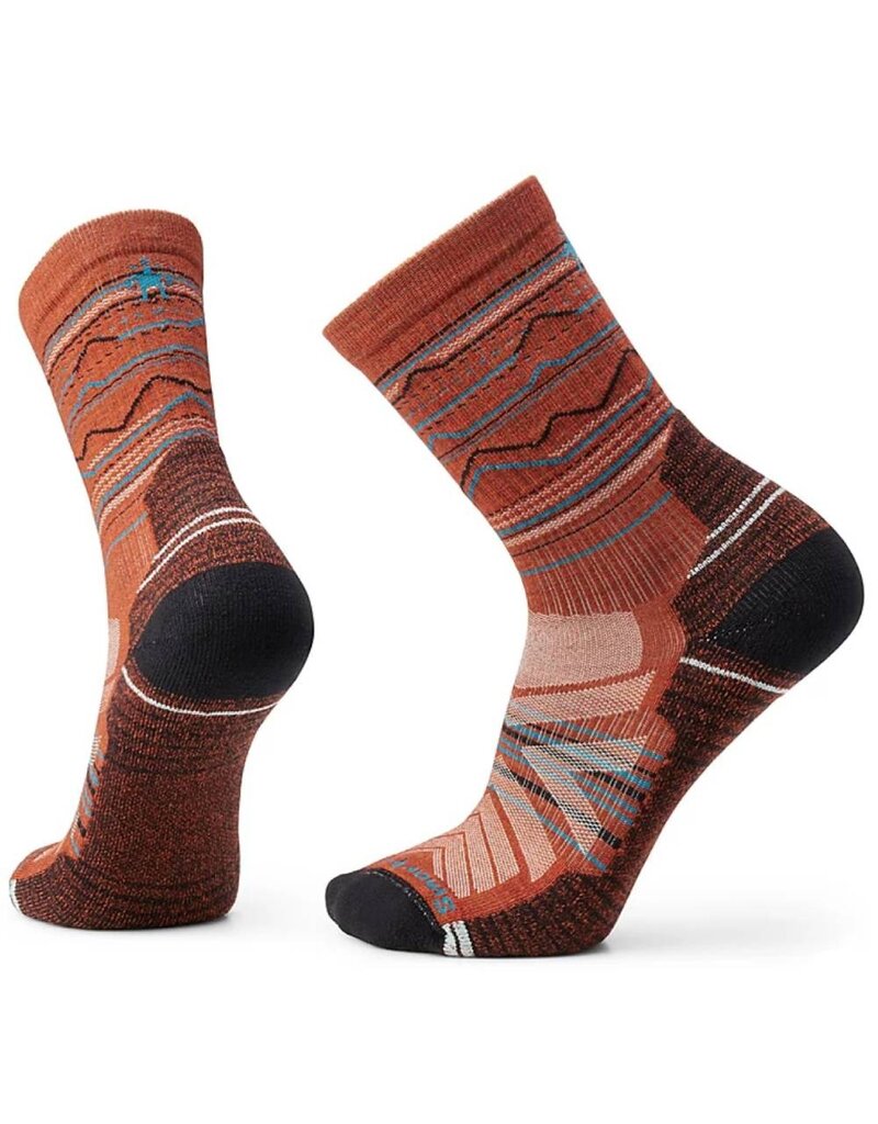 Smartwool Hike Light Cushion Mountain Range Pattern Crew Socks