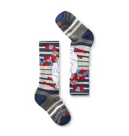Smartwool Kids' Wintersport Full Cushion Yeti Pattern Over The Calf Socks