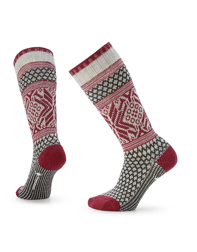Smartwool Everyday Popcorn Snowflake Pattern Crew Socks