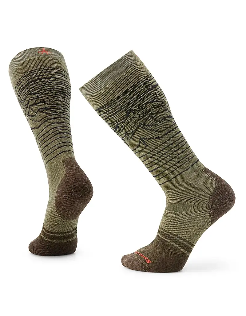 Smartwool Snowboard Full Cushion Iguchi Pattern Over The Calf Socks