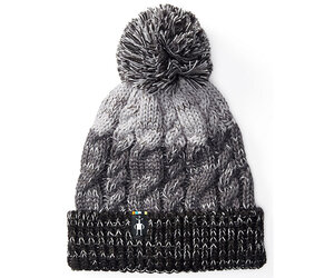 Smartwool Isto Retro Cable Knit Pom‎ Beanie Light Gray Womens One Size F16 Smartwool Isto Retro Beanie | REI Co-op main image 3