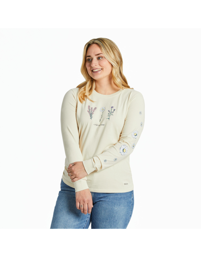 Life is Good Long Sleeve Crusher Tee Wm