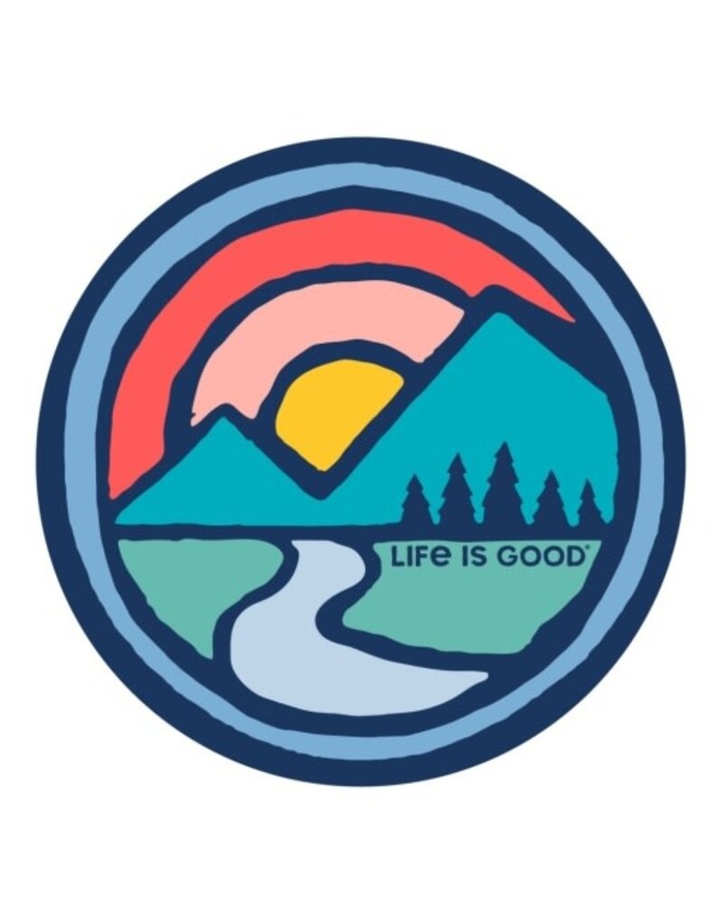 Life is Good 4" Circle Sticker