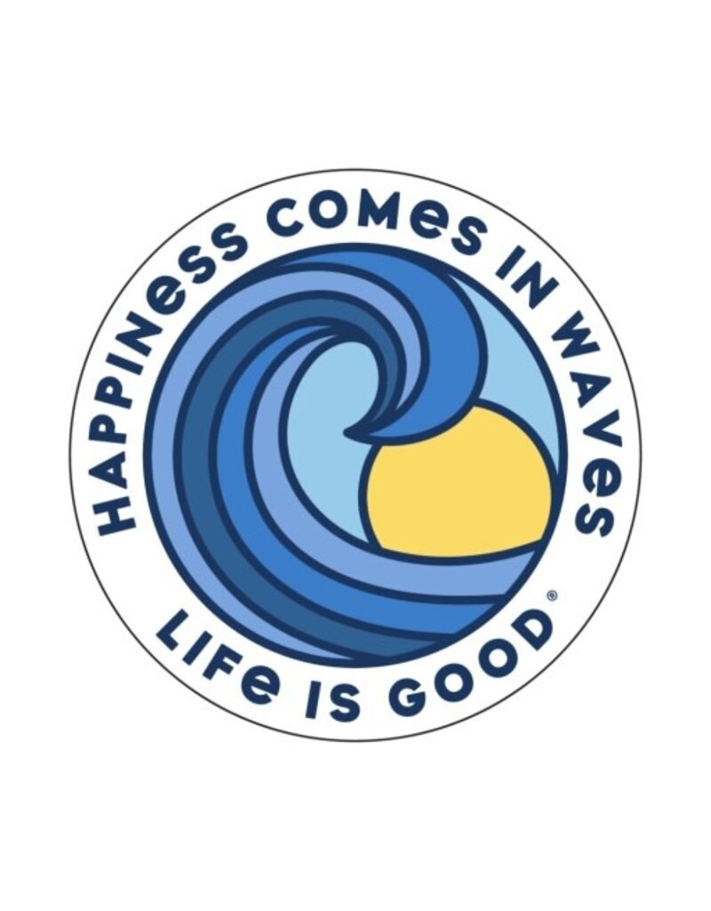 Life is Good 4" Circle Sticker