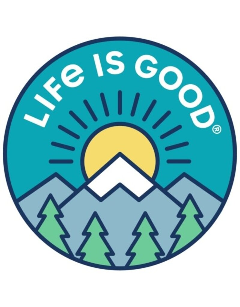 Life is Good 4" Circle Sticker