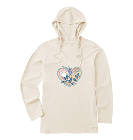 Life is Good Long Sleeve Crusher-LITE Hooded Tee Wm