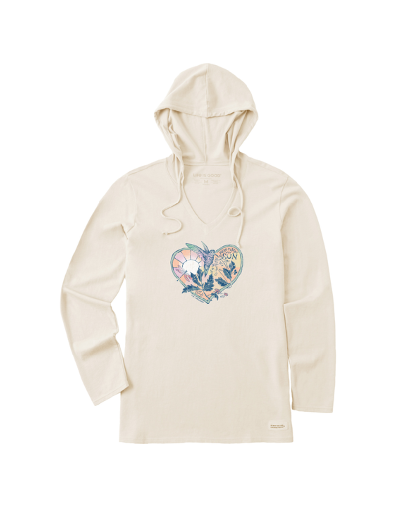 Life is Good Long Sleeve Crusher-LITE Hooded Tee Wm