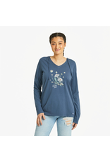 Life is Good Long Sleeve Crusher-LITE Hooded Tee Wm