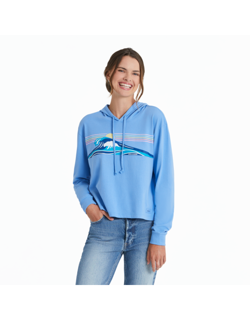 Life is Good Crusher Boxy Hoodie Wm