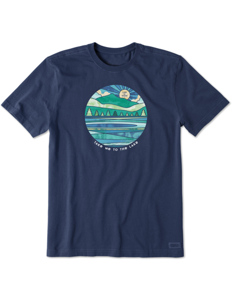 Life is Good Short Sleeve Crusher Tee Mn
