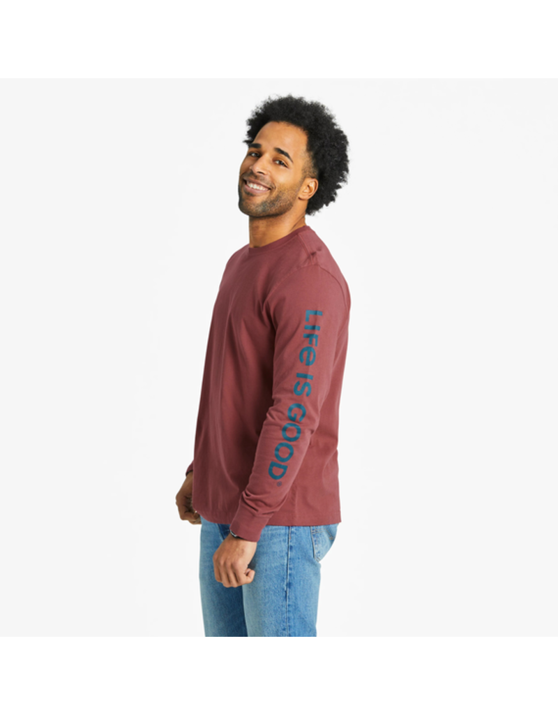 Life is Good Long Sleeve Crusher-LITE Tee Mn