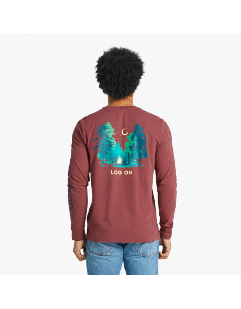 Life is Good Long Sleeve Crusher-LITE Tee Mn
