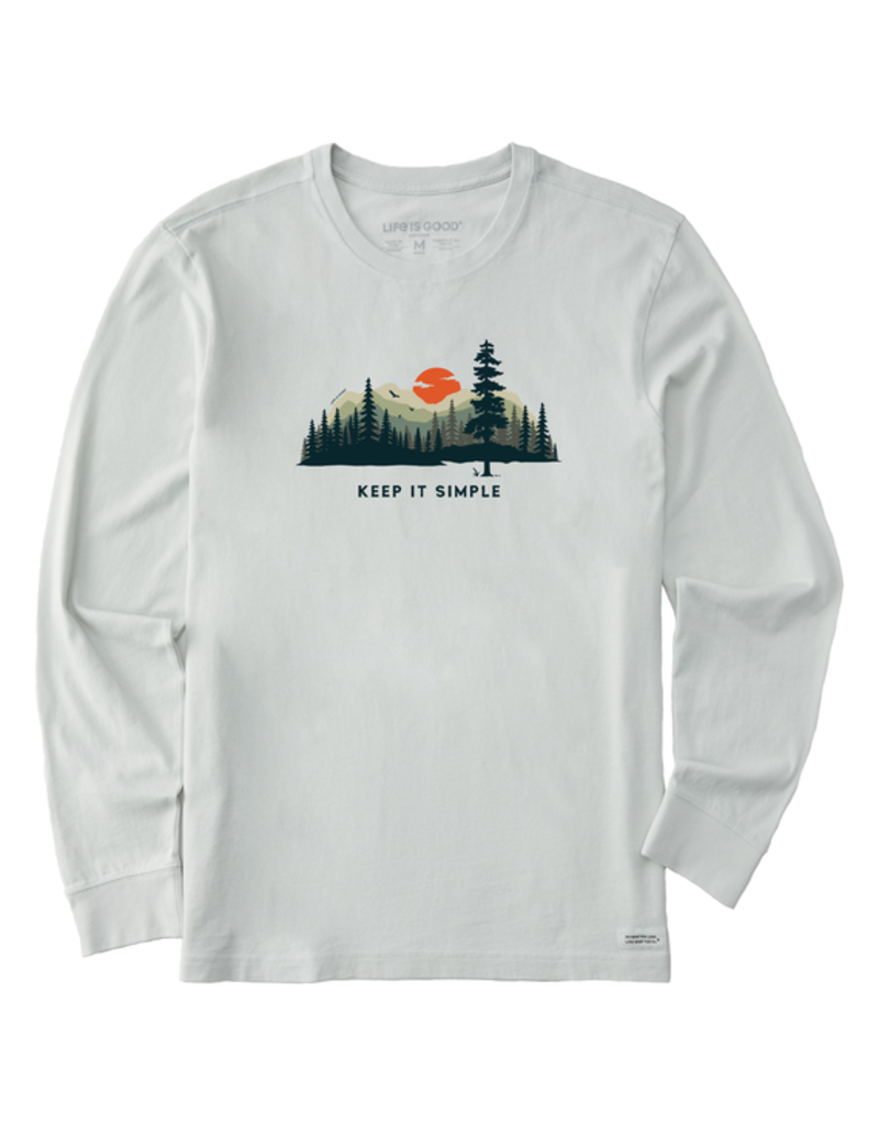 Life is Good Long Sleeve Crusher-LITE Tee Mn