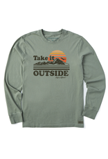 Life is Good Long Sleeve Crusher-LITE Tee Mn