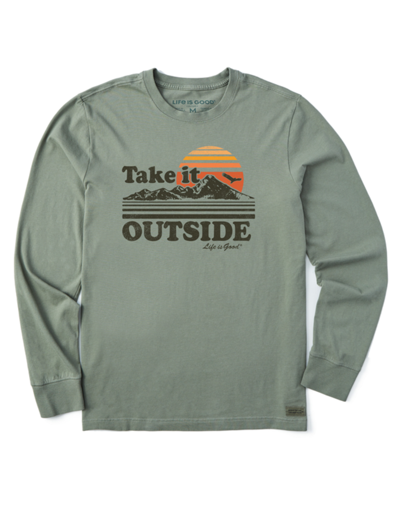 Life is Good Long Sleeve Crusher-LITE Tee Mn