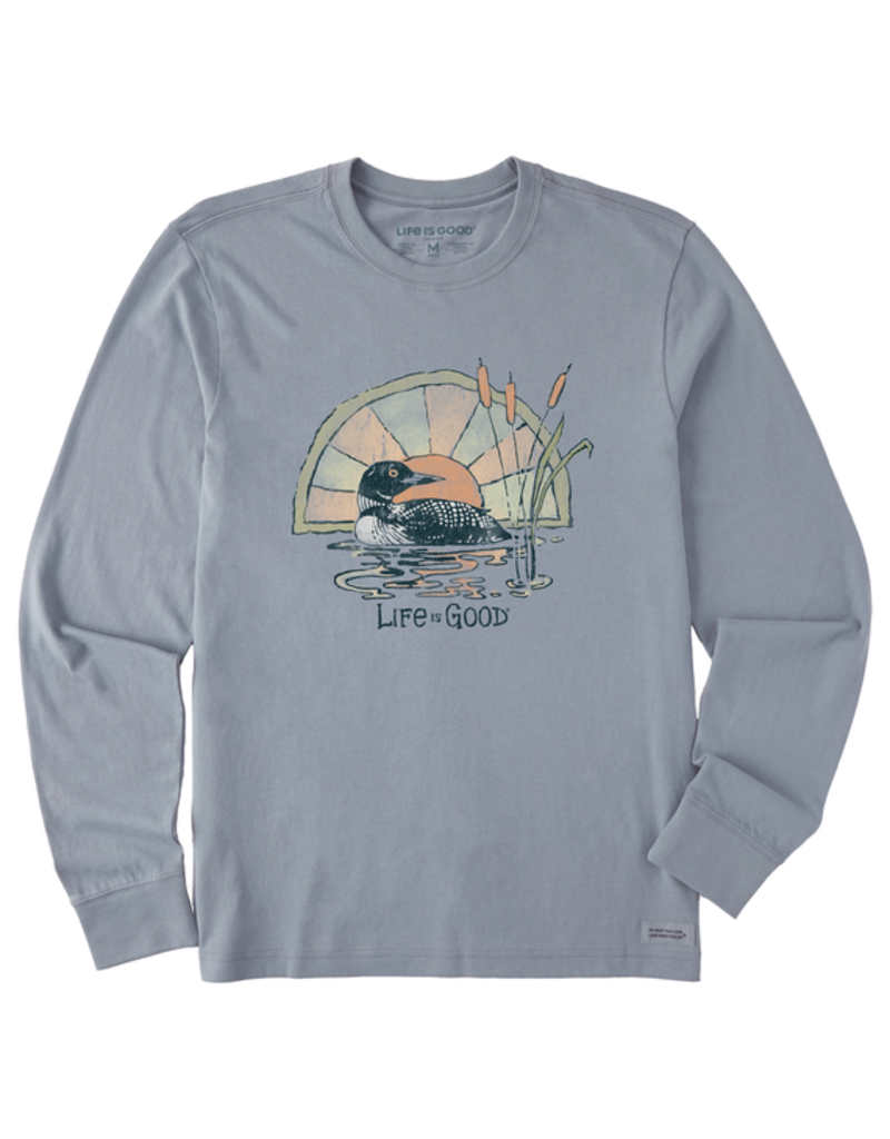 Life is Good Long Sleeve Crusher-LITE Tee Mn