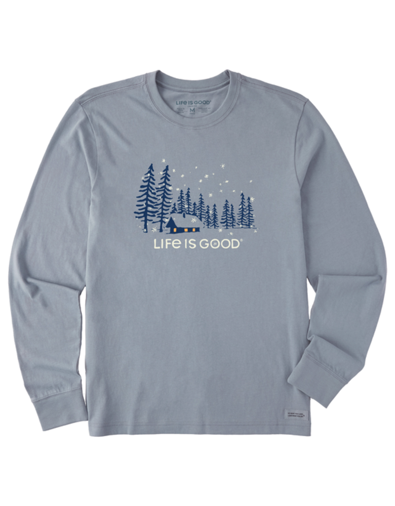 Life is Good Long Sleeve Crusher-LITE Tee Mn