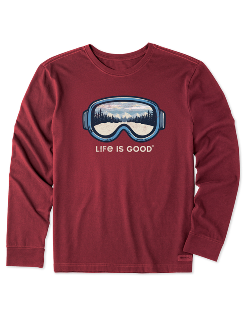Life is Good Long Sleeve Crusher Tee Mn