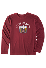 Life is Good Long Sleeve Crusher Tee Mn