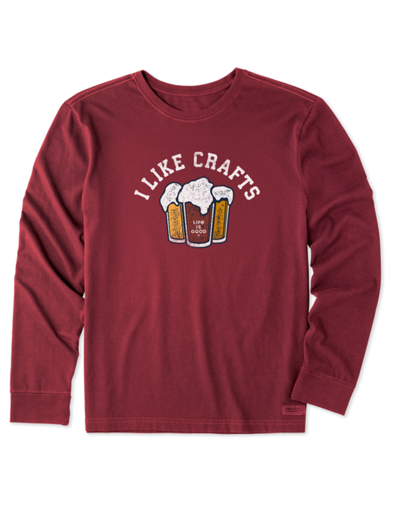 Life is Good Long Sleeve Crusher Tee Mn