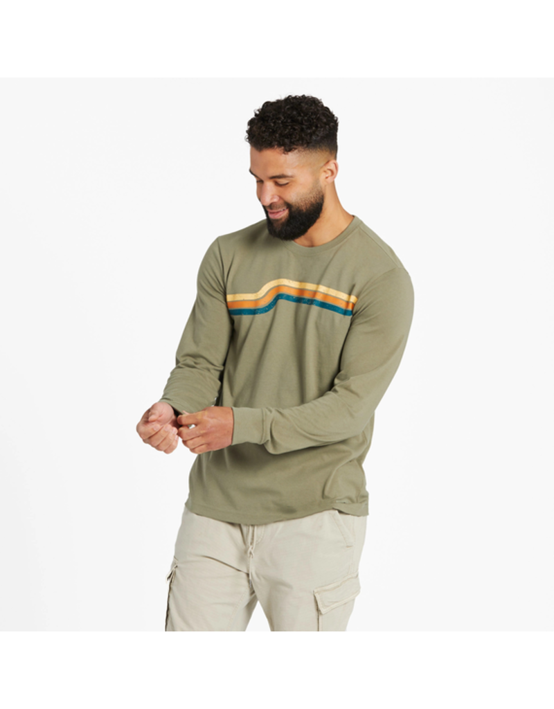 Life is Good Long Sleeve Crusher Tee Mn