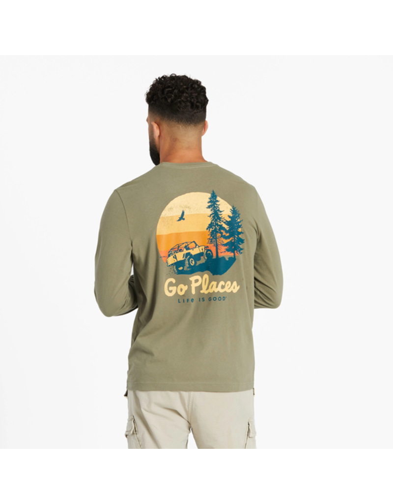 Life is Good Long Sleeve Crusher Tee Mn