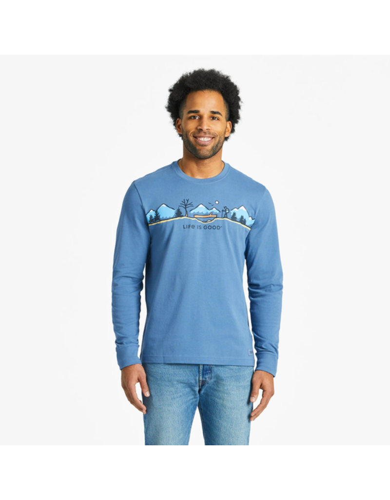 Life is Good Long Sleeve Crusher Tee Mn