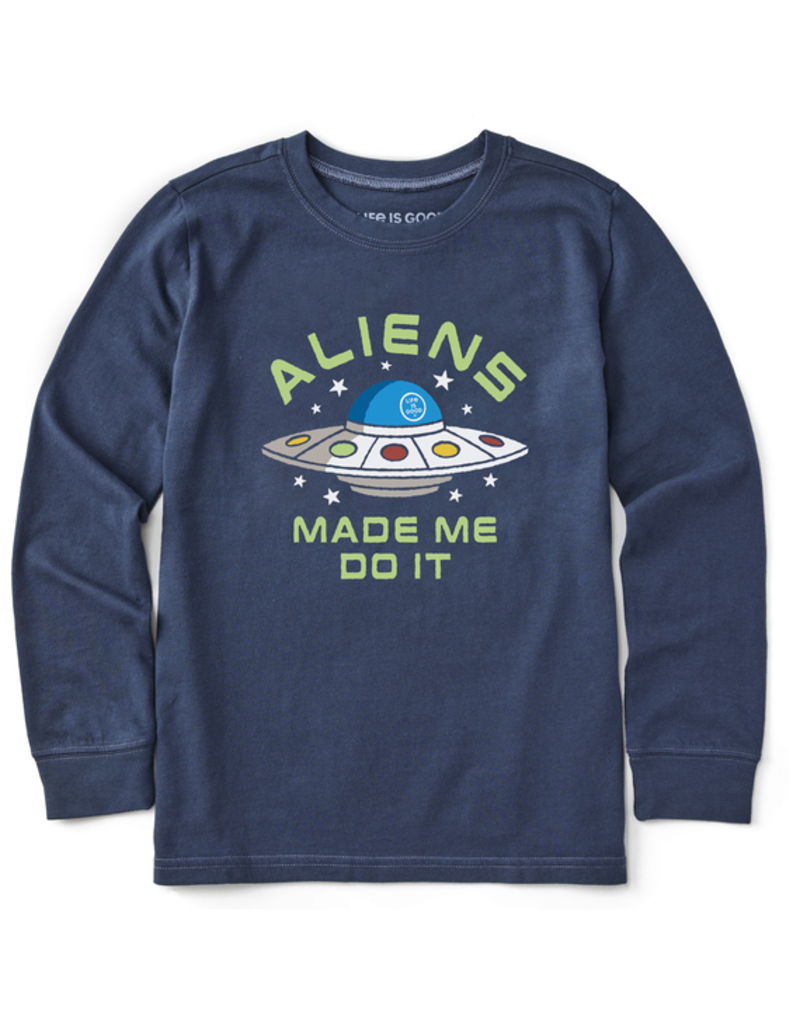 Life is Good Long Sleeve Crusher Tee Kids