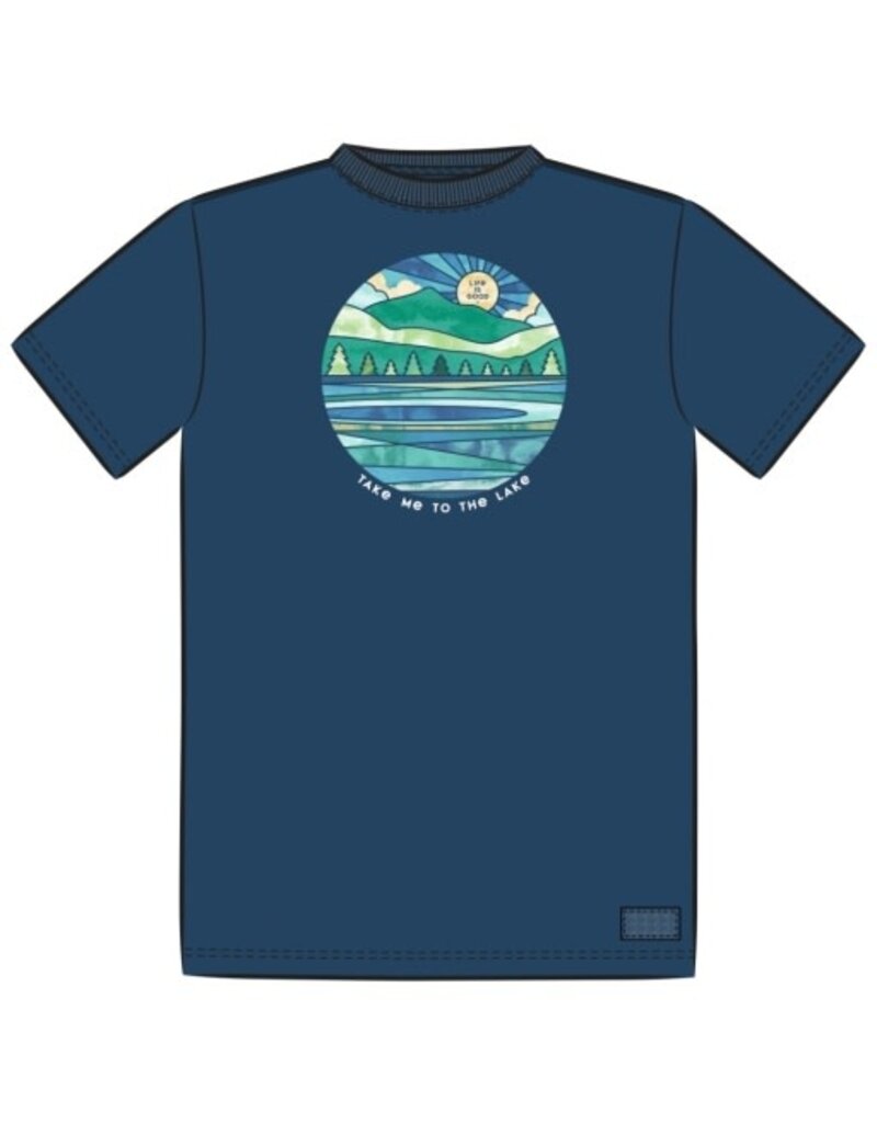 Life is Good Short Sleeve Crusher Tee Mn