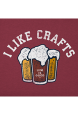 Life is Good Long Sleeve Crusher Tee Mn