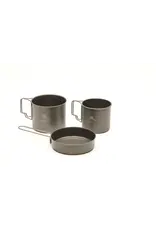 TOAKS 1 Person Titanium Compact Cookset (550ml Pot, 375ml Cup, PAN-110 modified)