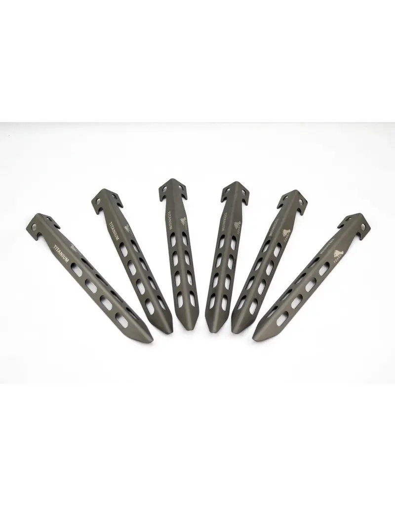 TOAKS Titanium Large V-Shaped Tent Peg (pack of 6)