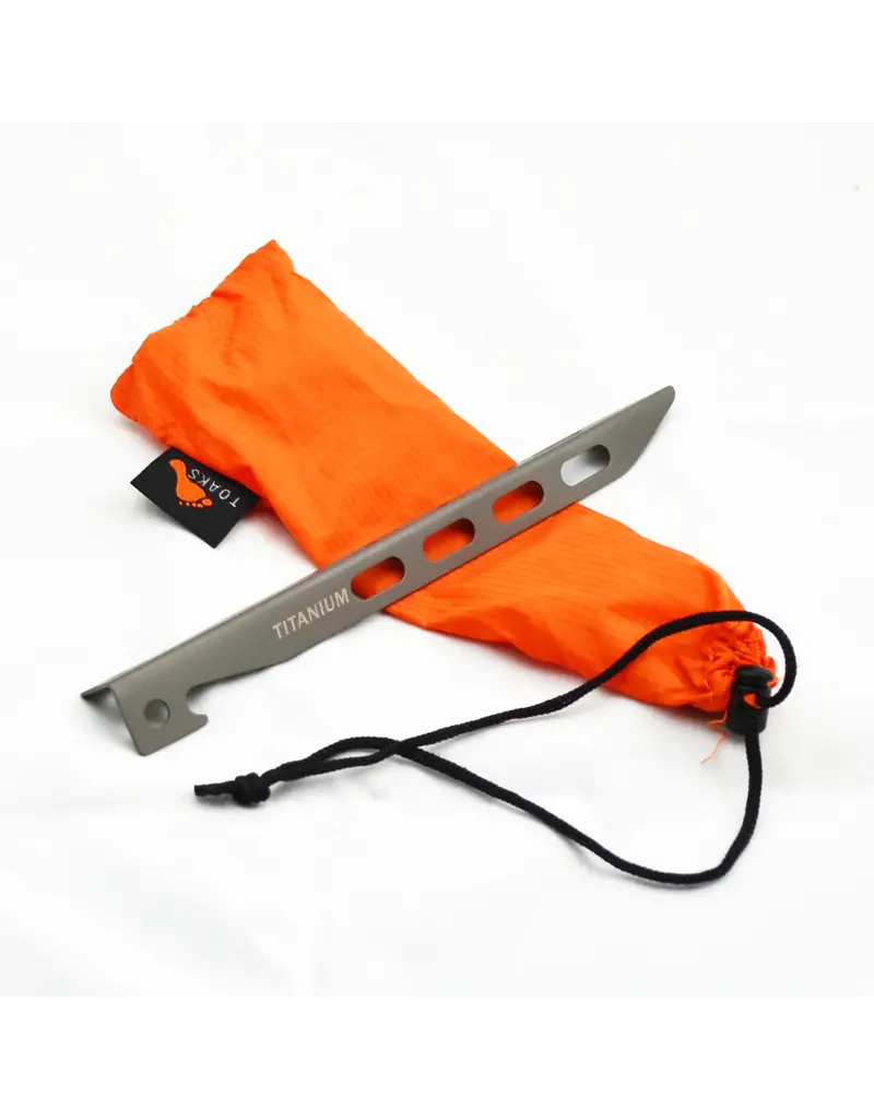 TOAKS Titanium Large V-Shaped Tent Peg (pack of 6)