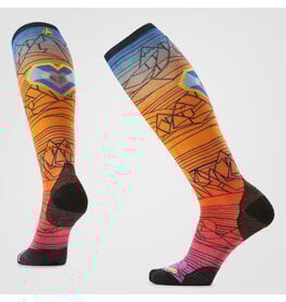 Smartwool Ski Zero Cushion Geo Peaks Print OTC Socks
