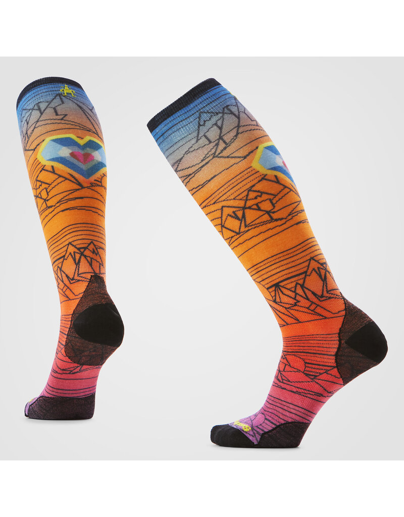 Smartwool Ski Zero Cushion Geo Peaks Print OTC Socks