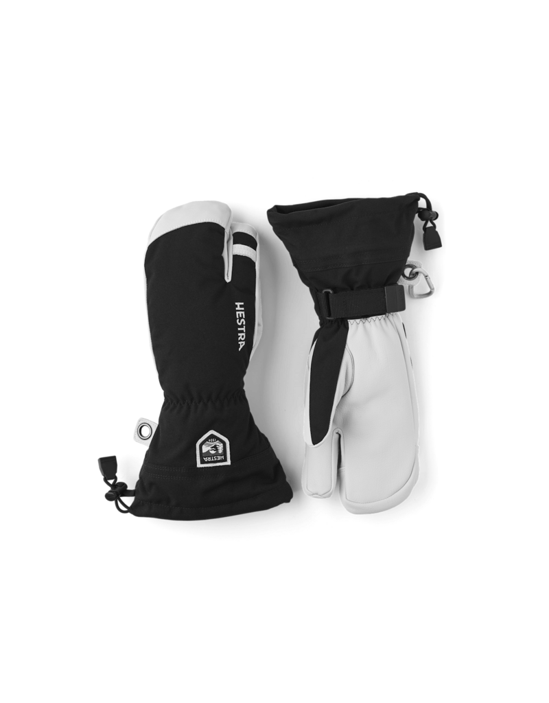 Hestra Army Leather Heli Ski Glove - 3-Finger Snow Gloves For Men & Women Skiing & Snowboarding