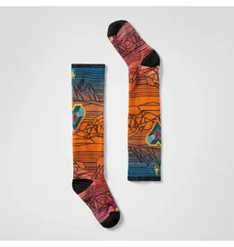 Smartwool Junior Ski Zero Cushion Geo Peaks Print OTC Socks