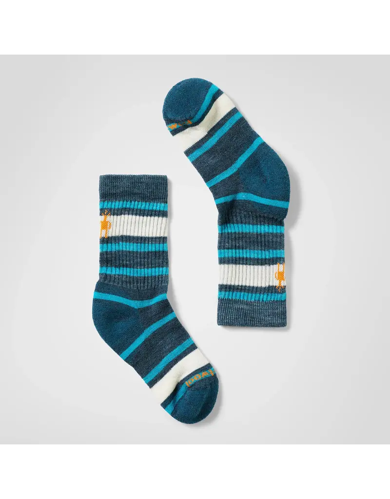 Smartwool Kids' Hike Light Cushion Striped Crew Socks
