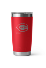 YETI Rambler 20 oz MS Blk: MLB Reds