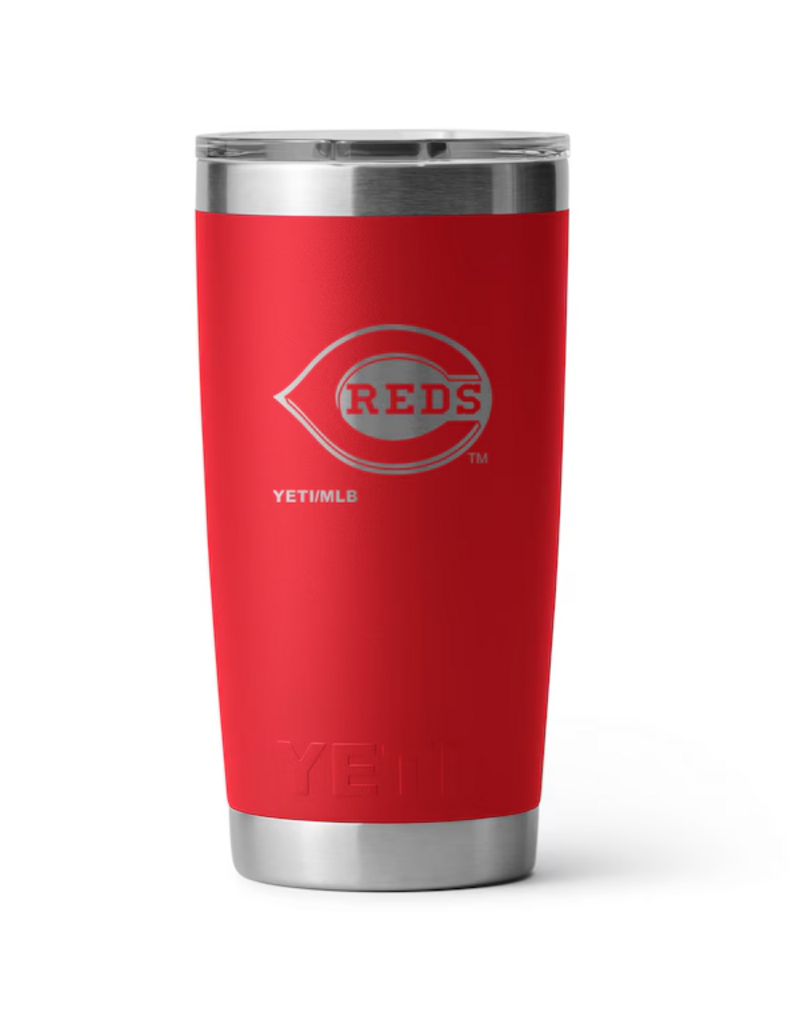 YETI Rambler 20 oz MS Blk: MLB Reds