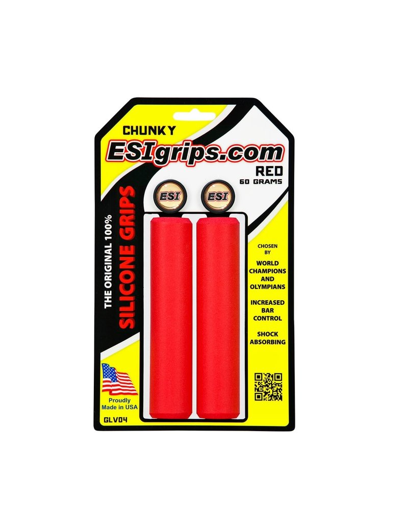 ESI Chunky 100/% Silicone MTB Bike Grips Shock Absorbing 32mm 130mm Black