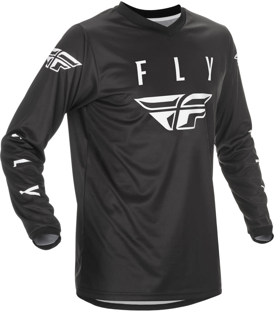 2021 Fly Racing Universal Jersey Black/White - Two Hoosiers Cyclery