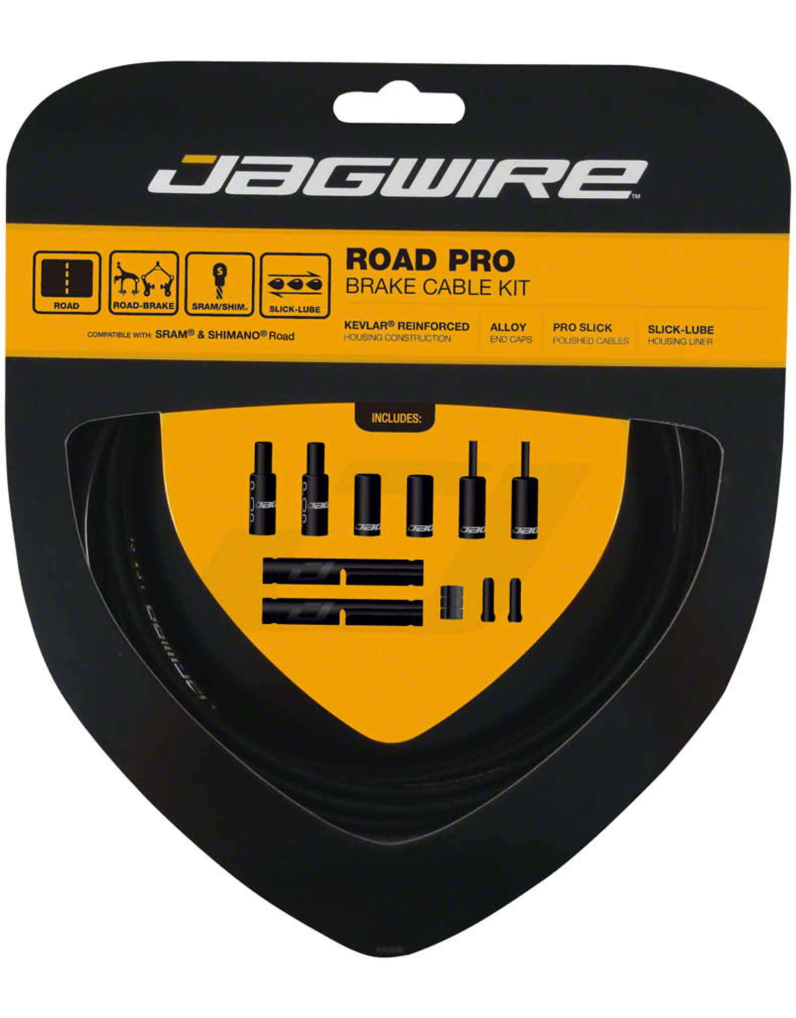 Jagwire Jagwire Road Pro Brake Cable Kit SRAM/Shimano, Black