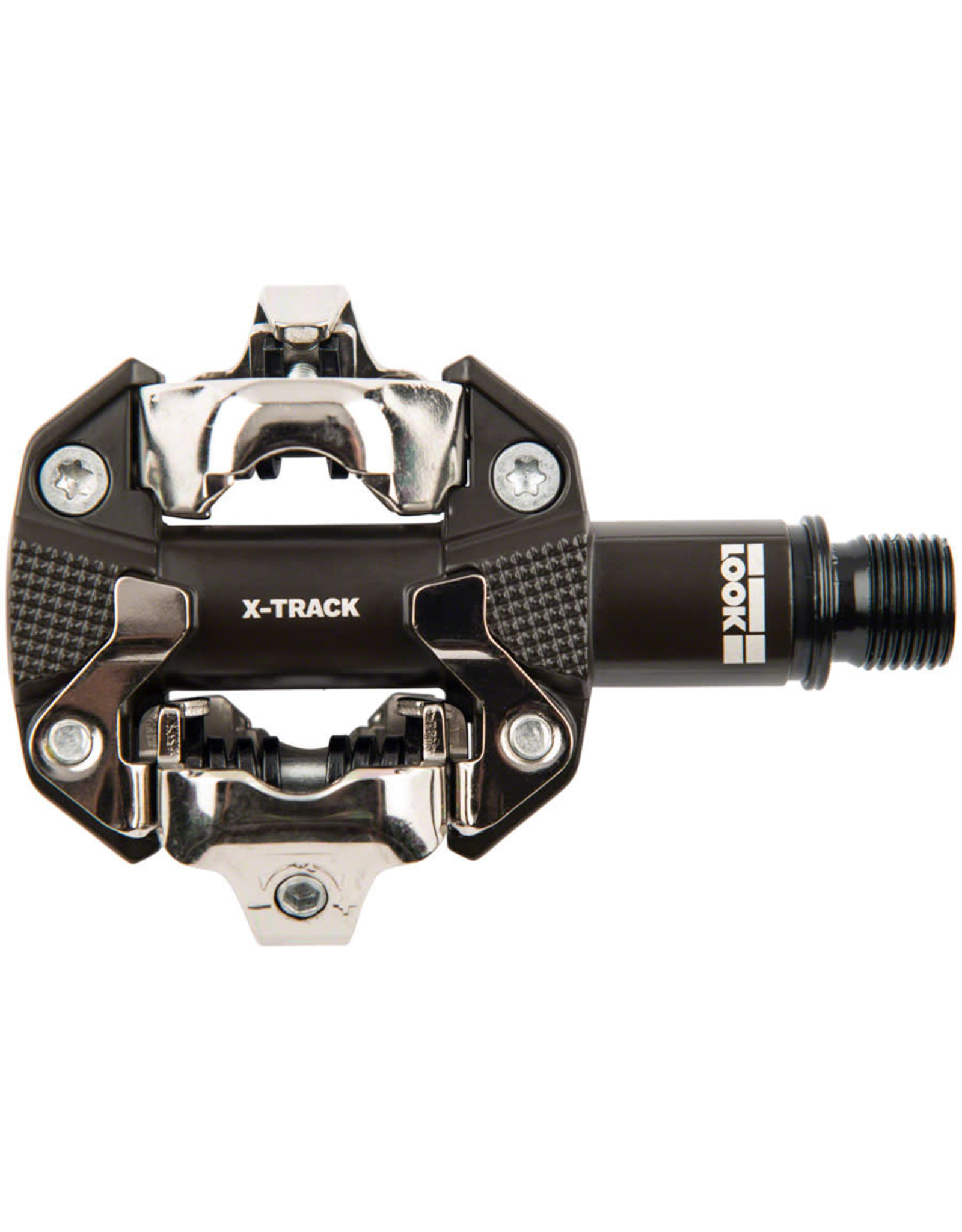 Look LOOK X-TRACK Pedals - Dual Sided Clipless, Chromoly, 9/16", Gray