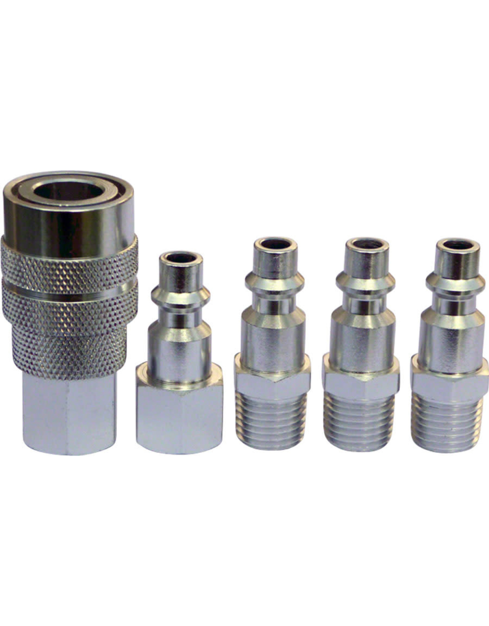 Prestacycle PrestaCycle 1/4" Industrial/Mechanical Alloy Quick Coupler Kit With 4 Plugs