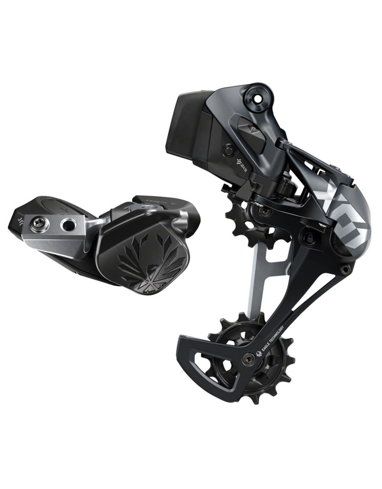 SRAM SRAM X01 Eagle AXS Upgrade Kit - Rear Derailleur for 10-52t, Battery, Eagle AXS 2-Button Controller w/ Clamp, Charger/Cord, Lunar Black