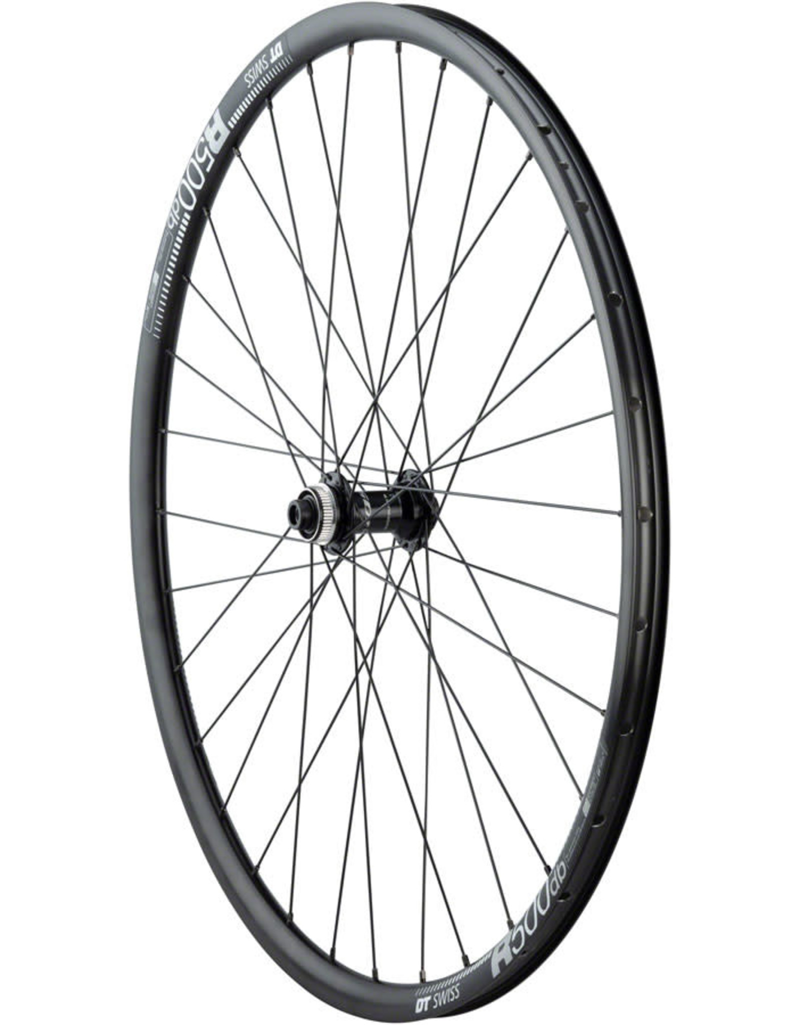 Quality Wheels Shimano RS505/DT Swiss R500 Disc - 700, 12 x 100mm, Center-Lock, Black, Front Wheel