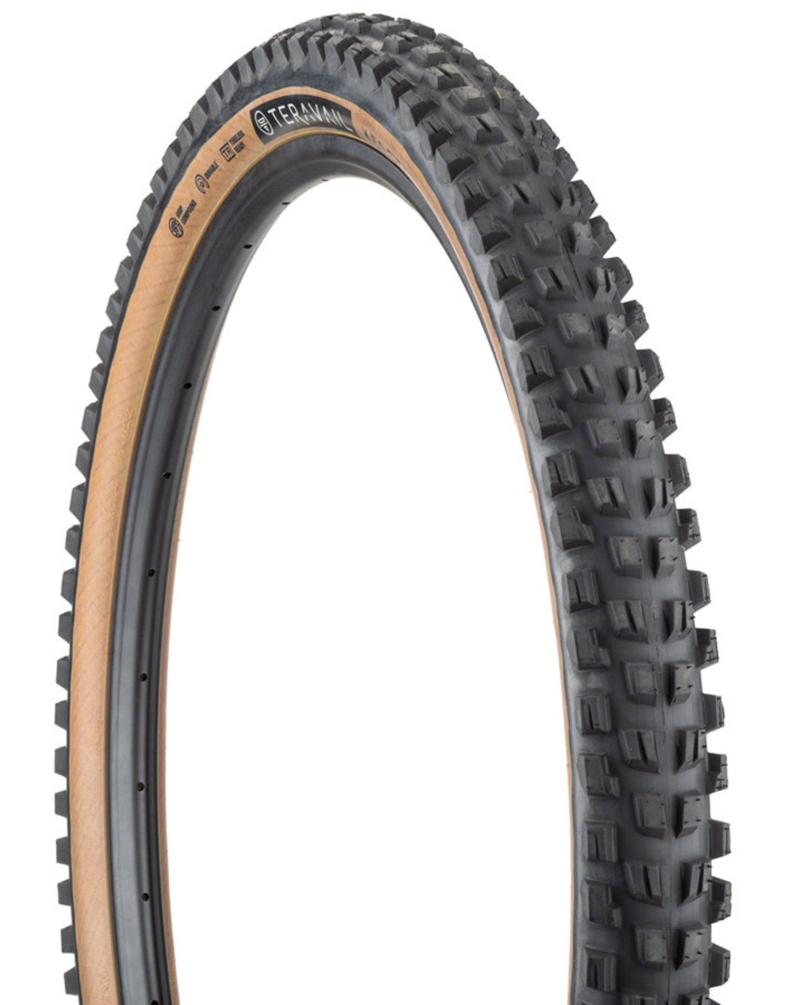 Teravail Kessel Tire - 29 x 2.4, Tubeless, Folding, Tan, Durable