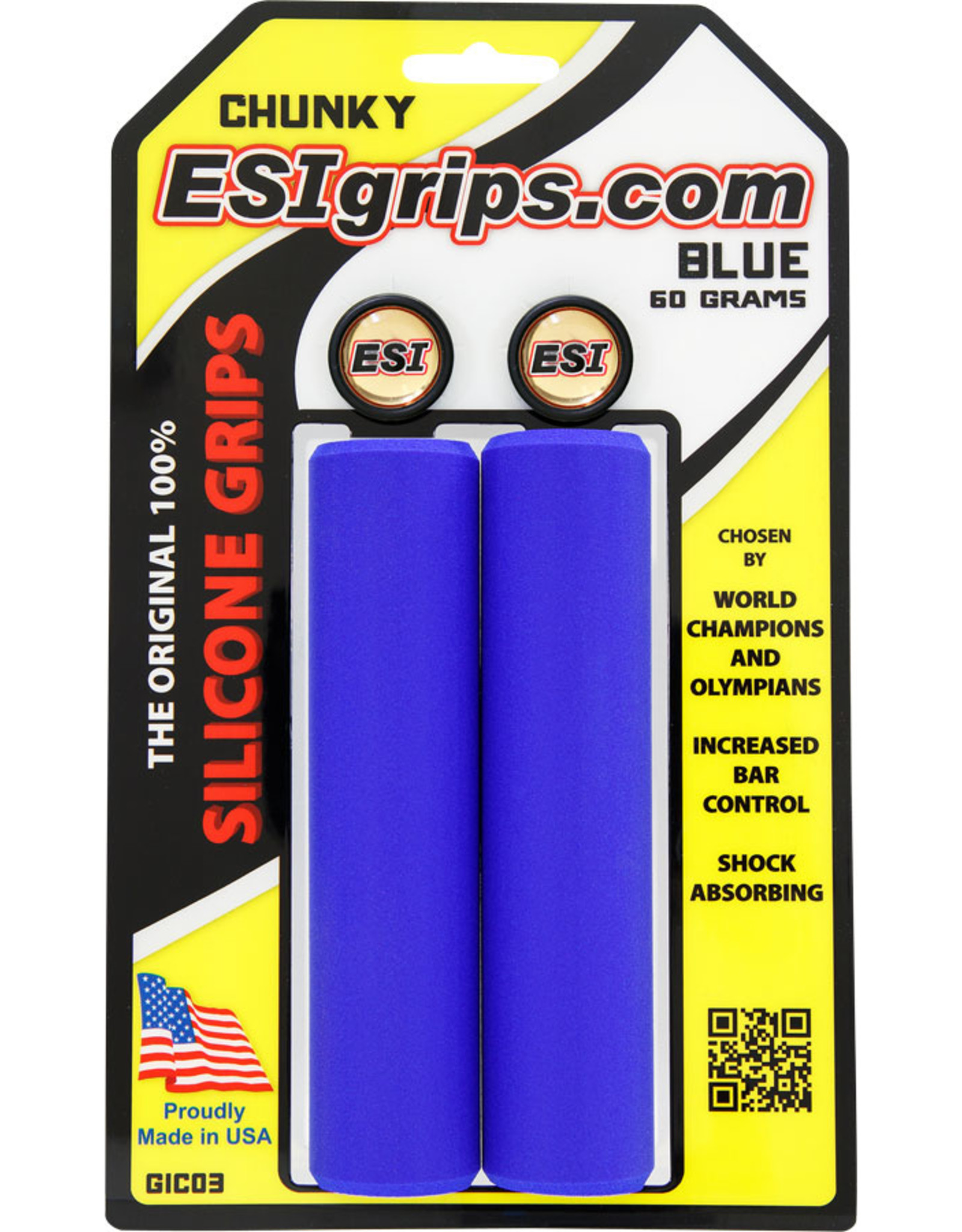ESI ESI 34mm Extra Chunky Silicone Grips: Black